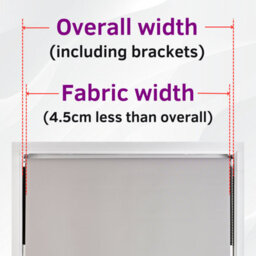 Furnished Blackout Roller Blinds - Cream Trimmable Blind For Windows And Doors (W)185Cm (L)210Cm - thumbnail 5