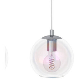Loops Stylish Modern Chrome Triple Pendant Ceiling Light With E27 Fitting For Contemporary Interiors - thumbnail 5
