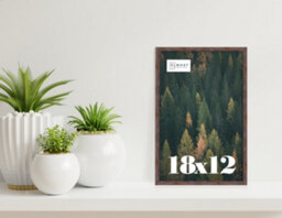 18X12 Walnut Picture Frame (45.7 X 30.5Cm) Poster, Photo, Artwork, Gallery Wall Or Print - thumbnail 2