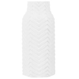 Beliani Decorative Vase Xanthos Stoneware 32 Cm White