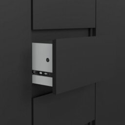 Furniture To Go Naia Sideboard 4 Drawers 2 Doors In Black Matt (W) 120.6 X  (H) 90.7 X (D) 50Cm - thumbnail 6