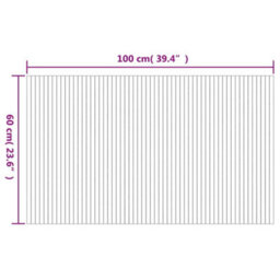 Berkfield Rug Rectangular Light Nature 60X100 Cm Bamboo - thumbnail 8