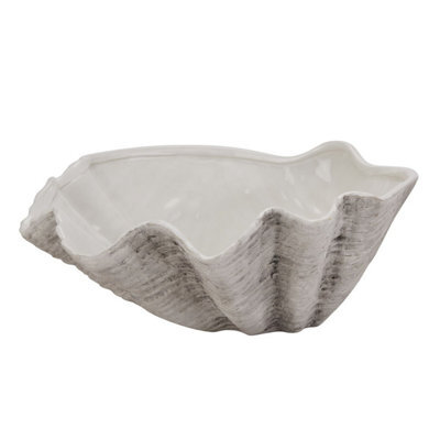 Large Ceramic Adele Shell Bowl - Coastal Decor & Versatile Use - image 1