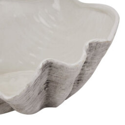 Large Ceramic Adele Shell Bowl - Coastal Decor & Versatile Use - thumbnail 2