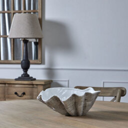 Large Ceramic Adele Shell Bowl - Coastal Decor & Versatile Use - thumbnail 5
