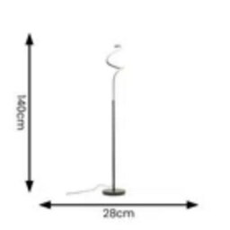 Luminosa Lighting Luminosa Amanda Led Integrated Floor Lamp Grey 4500K - thumbnail 2