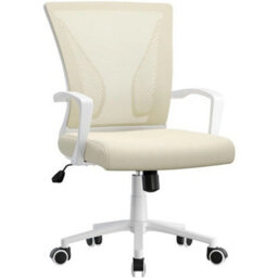 Ergonomic Adjustable Mesh Office Chair Beige - thumbnail 1