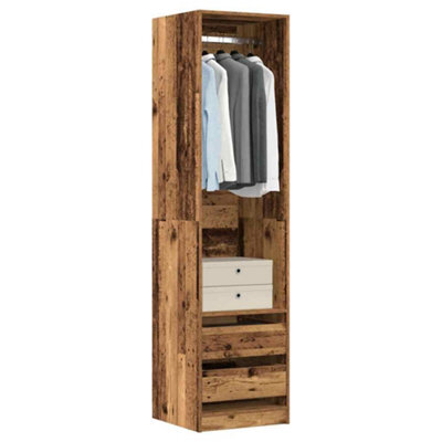 Berkfield Wardrobe Old Wood 50X50X200 Cm Engineered Wood - image 1