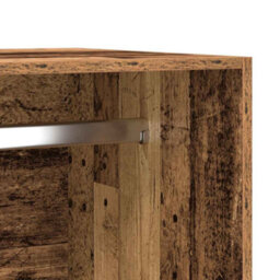 Berkfield Wardrobe Old Wood 50X50X200 Cm Engineered Wood - thumbnail 8