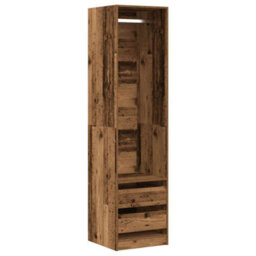 Berkfield Wardrobe Old Wood 50X50X200 Cm Engineered Wood - thumbnail 2