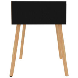 Berkfield Modern Bedside Cabinet High Gloss Black 40X40X56 Cm Engineered Wood - thumbnail 4