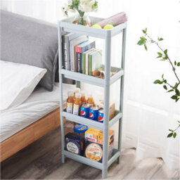 Living And Home 4 Layers Freestanding Shelf Units Plastic Bathroom Corner Storage Food Storage