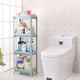 Living And Home 4 Layers Freestanding Shelf Units Plastic Bathroom Corner Storage Food Storage - thumbnail 5