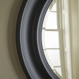 The Online Mirror Shop Wall Mirror Hamilton Round Shape With Black Frame For Hanging In Bedroom Or Living Room- H 66Cm W 66Cm D 3Cm - thumbnail 4