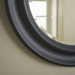 The Online Mirror Shop Wall Mirror Hamilton Round Shape With Black Frame For Hanging In Bedroom Or Living Room- H 66Cm W 66Cm D 3Cm - thumbnail 3