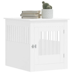 Walplus White Dog Crate Furniture End Table 64.5X80X71 Cm Engineered Wood - thumbnail 4