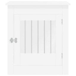 Walplus White Dog Crate Furniture End Table 64.5X80X71 Cm Engineered Wood - thumbnail 7