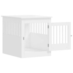 Walplus White Dog Crate Furniture End Table 64.5X80X71 Cm Engineered Wood - thumbnail 6