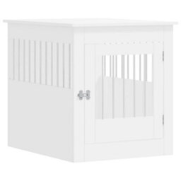 Walplus White Dog Crate Furniture End Table 64.5X80X71 Cm Engineered Wood - thumbnail 2