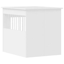 Walplus White Dog Crate Furniture End Table 64.5X80X71 Cm Engineered Wood - thumbnail 9
