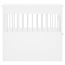 Walplus White Dog Crate Furniture End Table 64.5X80X71 Cm Engineered Wood - thumbnail 8