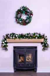 Christmas Tree World 180Cm Decorated Mixed Pine Garland With Baubles Berries & Bows - thumbnail 3