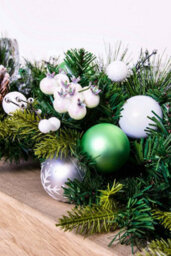 Christmas Tree World 180Cm Decorated Mixed Pine Garland With Baubles Berries & Bows - thumbnail 6