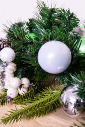 Christmas Tree World 180Cm Decorated Mixed Pine Garland With Baubles Berries & Bows - thumbnail 7