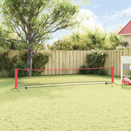 Walplus Tennis Net Folding Black And Red 494.5 X 90 X 87 Cm Polyester - thumbnail 3