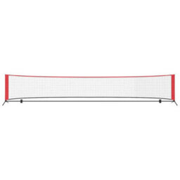 Walplus Tennis Net Folding Black And Red 494.5 X 90 X 87 Cm Polyester - thumbnail 4