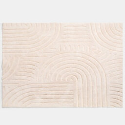 Ohs Contemporary Tufted Arches Rug Floor Carpet Non Slip Area Mat - Stone - thumbnail 2