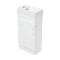 Glossy White 400mm Bathroom Vanity Unit With Basin Sink Bathroom Storage Cabinet - thumbnail 5