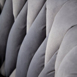 Home Source Reno Round Back Grey Velvet Occasional Accent Chair - thumbnail 5