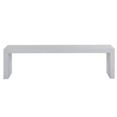 Beliani Garden Bench Taranto 150 Cm Concrete White - image 1