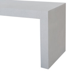 Beliani Garden Bench Taranto 150 Cm Concrete White - thumbnail 5