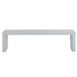 Beliani Garden Bench Taranto 150 Cm Concrete White