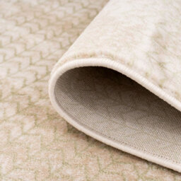 Loomed Cream Green Braided Bedroom Living Area Rug 120X170Cm - thumbnail 5