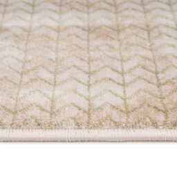Loomed Cream Green Braided Bedroom Living Area Rug 120X170Cm - thumbnail 6