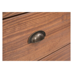 Cabinet Bits Tirolo 3 Drawer Desk - Dressing Table Brass Cup Handle - thumbnail 5