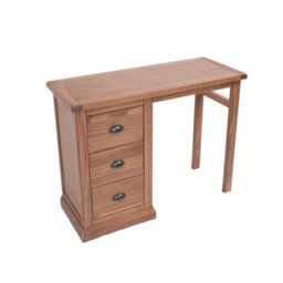 Cabinet Bits Tirolo 3 Drawer Desk - Dressing Table Brass Cup Handle - thumbnail 3