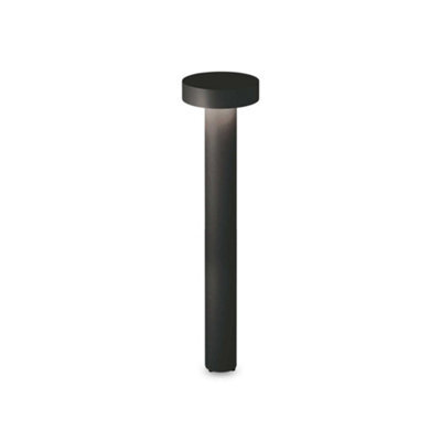 Ideal Lux Tesla 4 Light 80Cm Outdoor Bollard Black Ip44