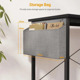 100X70Cm L-Shaped Workstation With Adjustable Storage - thumbnail 3