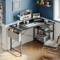 100X70Cm L-Shaped Workstation With Adjustable Storage - thumbnail 6
