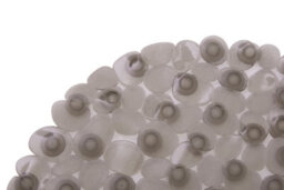 Orsina Pebble Grey Oval Bath Mat - thumbnail 5