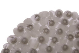 Orsina Pebble Grey Oval Bath Mat - thumbnail 4