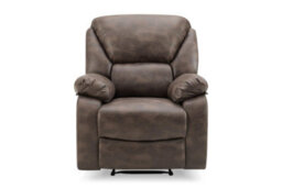 Home Detail Enoch 1 Seater Recliner Armchair, Dark Brown Faux Leather - thumbnail 4