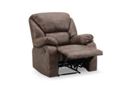 Home Detail Enoch 1 Seater Recliner Armchair, Dark Brown Faux Leather - thumbnail 6