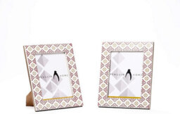 Penguin Home Handcrafted White & Pink Finish Photo Picture Frame - thumbnail 1