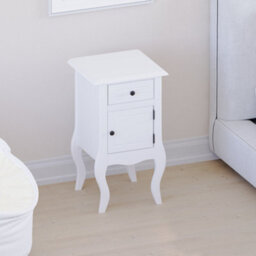 Lassic Vida Designs Nishano White 1 Drawer 1 Door Bedside Cabinet (H)620mm (W)350mm (D)300mm - thumbnail 4