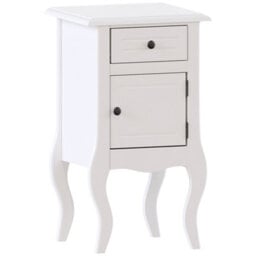 Lassic Vida Designs Nishano White 1 Drawer 1 Door Bedside Cabinet (H)620mm (W)350mm (D)300mm - thumbnail 7